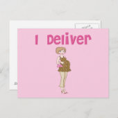 妊娠おもしろいを届ける 案内ポストカード (正面/裏面)