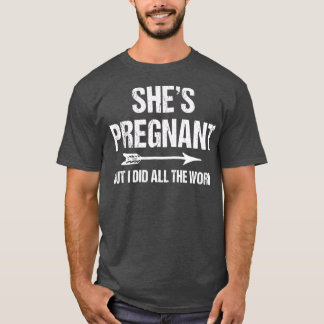 妊娠おもしろいベビーのパパ Tシャツ