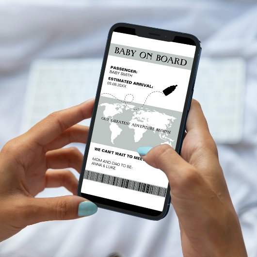 妊娠おもしろい告発搭乗券スタイル 案内状