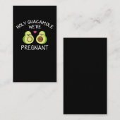 妊娠おもしろい告知アボカドのジョーク 名刺 (正面/裏面)