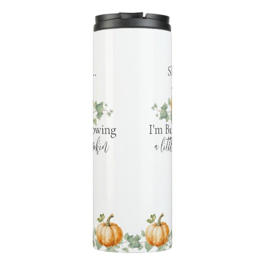 妊娠おもしろい未来の母カボチャのタンブラー タンブラー (裏面)