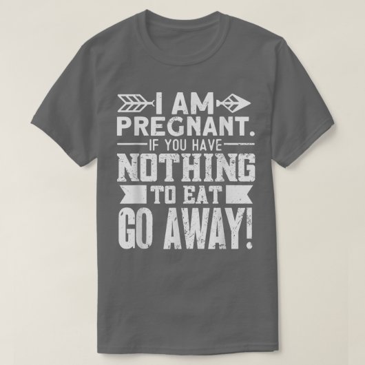 妊娠おもしろい母親になる Tシャツ (デザイン正面)