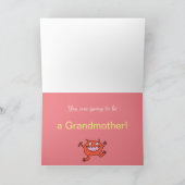 妊娠おもしろい発表おばあちゃん カード (内部)