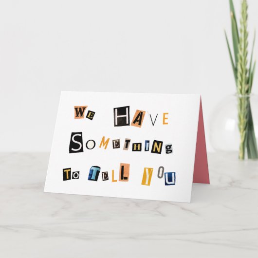 妊娠おもしろい発表おばあちゃん カード (正面)