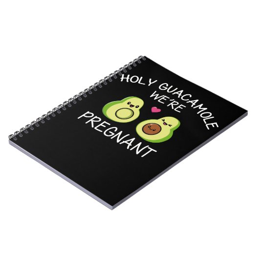 妊娠おもしろい発表アボカドのジョーク ノートブック (左側)