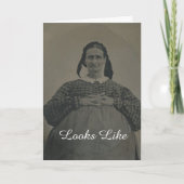 妊娠おもしろい発表グリーティングカード 案内状 (正面)