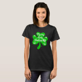 妊娠おもしろい発表シャムロックSt patricks Tシャツ (正面フル)