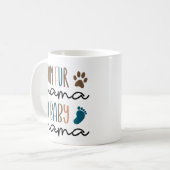 妊娠おもしろい発表ファーママ コーヒーマグカップ (正面左)