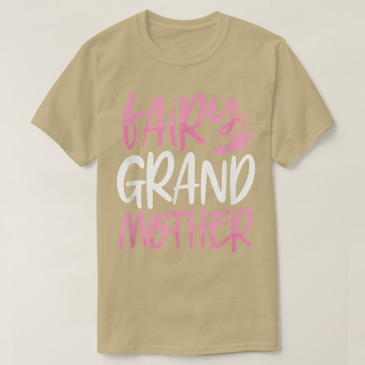 妊娠おもしろい発表フェアリー祖母ニュー Tシャツ (デザイン正面)