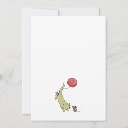 妊娠おもしろい発表 案内状 (裏面)