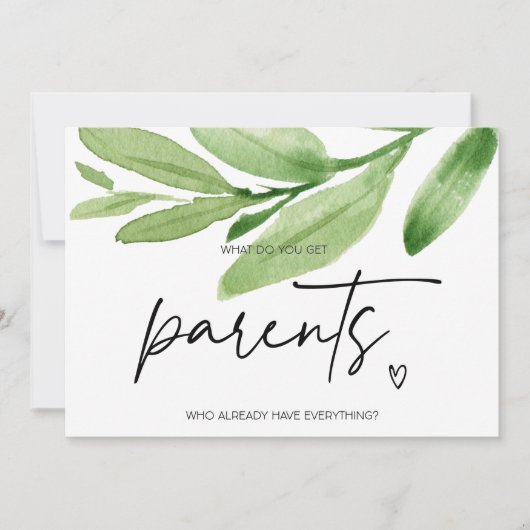 妊娠が両親の驚きを明らかにするベビー カード (正面)