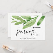 妊娠が両親の驚きを明らかにするベビー カード (正面/裏面インサイチュ)