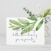 妊娠が新しい祖父母を明らかにし、ベビー カード (スタンド正面)