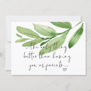 妊娠が新しい祖父母を明らかにし、ベビー カード