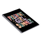 妊娠が明らかになる妊婦の夏の赤ちゃんシャワー ノートブック (右側)