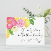 妊娠が明らかになる祖母の驚き私は妊娠 カード (スタンド正面)