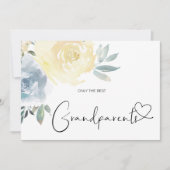 妊娠が祖父母素晴らし新生児を明かす カード (正面)