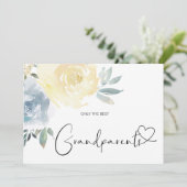 妊娠が祖父母素晴らし新生児を明かす カード (スタンド正面)