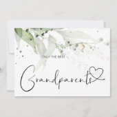 妊娠が祖父母素晴らし新生児を明かす カード (正面)