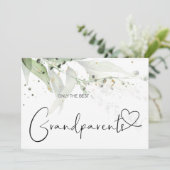妊娠が祖父母素晴らし新生児を明かす カード (スタンド正面)