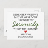 妊娠が終わったと言った時を覚えなさい ポストカード (正面/裏面)