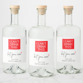 妊娠このベビーの明かりを飲めない リキュールボトルラベル (ボトル)