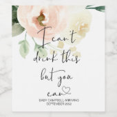 妊娠この飲めないベビー可愛い ワインラベル (シングルラベル)