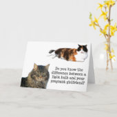 妊娠したガールフレンドをネタにする カード (黄色い花)