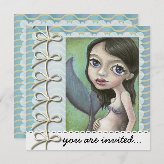 妊娠した人魚 招待状 (正面/裏面)