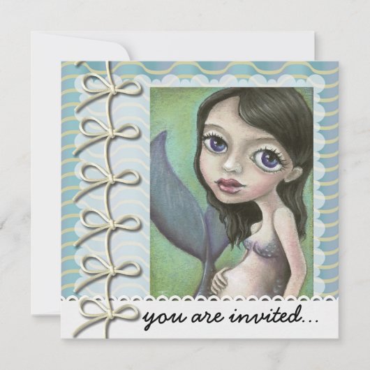 妊娠した人魚 招待状 (正面)