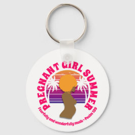 妊娠した女の子サマーカスタムクリスチャンの母になる キーホルダー