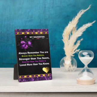 妊娠した娘にプレゼント。卓上 フォトプラーク