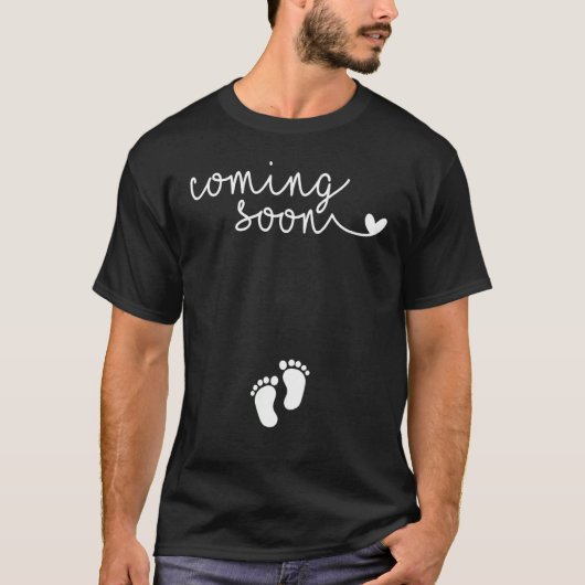 妊娠した母親の間来もなく発表 Tシャツ (正面)