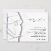 妊娠した腹ベビーのスケッチの発表 案内状 (正面)