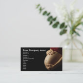 妊娠した腹(色) 名刺 (スタンド正面)