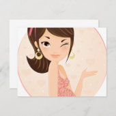 妊娠した 案内状 (正面/裏面)