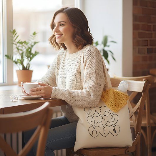 妊娠していかわいらしる トートバッグ