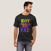 妊娠していない食べJustダイエット絞り染め食品 Tシャツ (正面フル)
