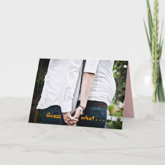 妊娠している私 案内状