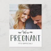 妊娠している |妊娠のお知らせ 案内ポストカード (正面)