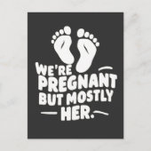 妊娠してるけど妊娠おもしろいパパ 案内ポストカード (正面)