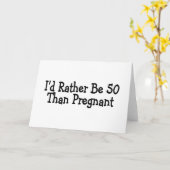 妊娠するより50歳の方がいいわ カード (黄色い花)