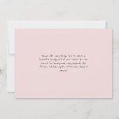 妊娠するシンプルために4つの写真コラージュのお母さん 案内状 (裏面)