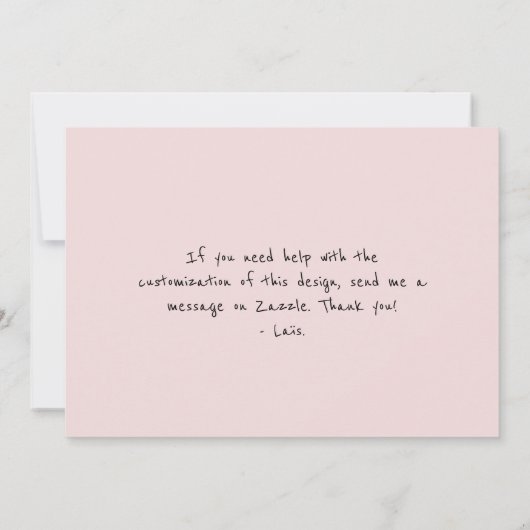 妊娠する母親をコラージュする6枚の写真 案内状 (裏面)