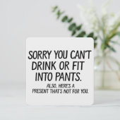 妊娠で飲酒もパンツも履けないの残念 招待状 (スタンド正面)