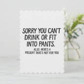 妊娠で飲酒もパンツも履けないの残念 招待状 (スタンド正面)