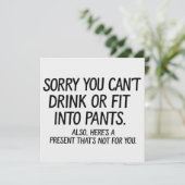 妊娠で飲酒もパンツも履けない残念 招待状 (スタンド正面)