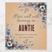 妊娠とペアよく明らかにするワインラベルセット ワインラベル (シングルラベル)