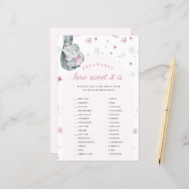 妊娠どのように甘いピンクの赤ちゃんシャワーのゲーム