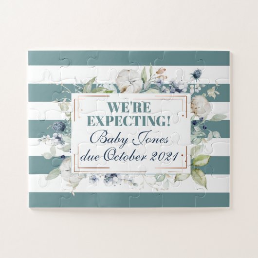 妊娠のお知らせが予想されるベビー ジグソーパズル (横)